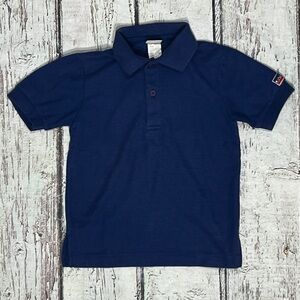 Levis Blue Polo Blue Short Sleeve Preppy Boys Kids Youth Summer Shirt
